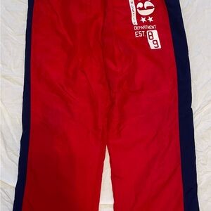 The Children's Place Red Joggers with Navy Stripes